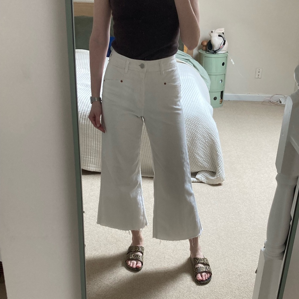 Zara high waisted wide leg jeans